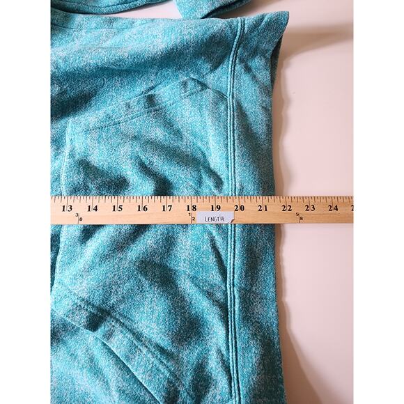 WINTER PARK COLORADO Turquoise Blue Active Thick Tie Pullover Hoodie SZ L - Picture 8 of 10